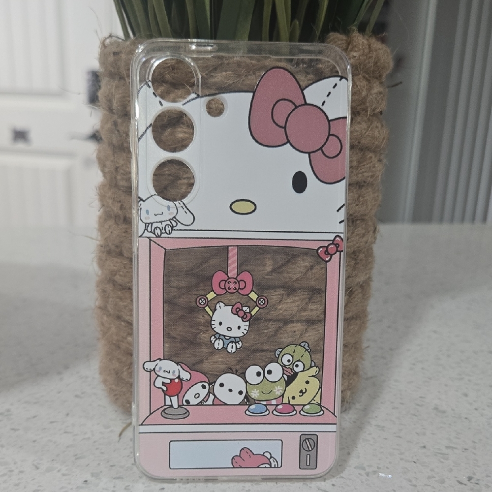 Hello Kitty Claw Machine Phone Case - Pink and White